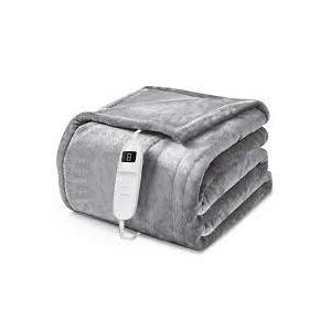 Heated Blanket Electric Throw Gray - 50"x60"