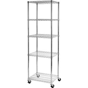 UltraDurable 5-Tier NSF Wire Shelving Unit, 24"W x 18"D x 75"H