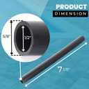 10 x TonGass (2-Pack Flexible PVC Tubes Compatible with Pentair Rainbow Auto Feeder 320 and 322 Models - L 7 3/8 x 1/2 x 5/8