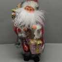 18 Inch Animated Plush Santa Figurine with Music and Movement, Collectible Red Sequin Coat Christmas Decoration, Singing Dancing Santa Claus Holiday Centerpiece Gift for Home or Store