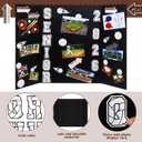 AmazingSpark 2 Set 40''x28'' Graduation Trifold Poster Board Decoration 2026 Photo Display Board Senior Night Baseball Gifts with Sport Themed Sticker for Grad Party Picture Collage Frame Supplies
