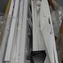 Furnulem White Dresser with 5 Drawers, Vertical Storage Tower Fabric Dresser for Bedroom, Hallway, Entryway, Nursery, Closet Organizer, Nightstand Bedside Table Furniture, Sturdy Steel Frame, Wood Top