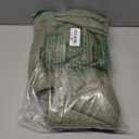 OVZME Extra Long Boho Shower Curtain 84 Inch Long, Modern Farmhouse Heavy Duty Linen Textured Soft Fabric, Rustic Country Cloth Shower Curtain with Tassel for Bathroom Hotel, 72Wx84L, Sage Green