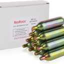 RedRock Unthreaded 16 Gram CO2 Cartridges, Food Grade Beverage Beer Keg Cartridge Chargers (10 Pack)