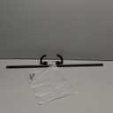 Amazon Basics Adjustable Room Darkening Blackout Curtain Rod - 28" to 48", Black