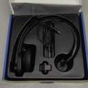 Sarevile Bluetooth Headset with USB Dongle for Computer, Single-Ear Wireless Headset with Noise Cancelling Microphone for Office & Truckers, Bluetooth V5.2 with Mute Button for Work (Black)