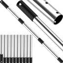 Pool Pole Telescopic 12 Ft Heavy Duty, Professional Adjustable Stainless Steel Swimming Pool Pole for Skimmer Net, Brush, Vacuum Head, Strong Grip & Lock, Pool Cleaning Pole, Pool Brush Pole