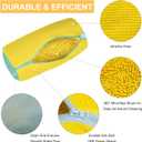 Shoe Washing Machine Bag, 2PCS Reusable Shoe Cleaning Bags for Washer and Dryer, Shoe Laundry Bag with Zipper Protection Design for Most Shoe Types, with 2 Laundry Bags (Yellow)