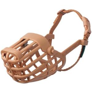 Baskerville Classic Basket Muzzle - Dog can Pant and Drink, Prevents Biting and Food Waste Scavenging, Strong TPR, Ideal for Longer Nosed Dogs, Breathable Dog Training Muzzle for Large Dogs (Size 9)