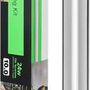 T5 HO 10.0 UVB Light for Reptiles, 24W Light Fixture Combo Kit with Switchable 5.0 & 10.0 UVB Output, 22" Fluorescent Tube UVA UVB Reptile Light for Reptile Eco-Tanks and Aquariums