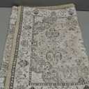 2'x3' Black-Purple Khaki Area Rug Washable Door Mat Vintage Distressed Doormat Indoor Entrance Traditional Thin Floral Print Non Slip Carpet for Kitchen Bathroom Bedroom Living Room