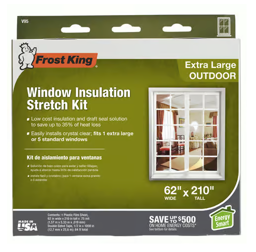 Frost King V95H, 62-Inch by 210-Inch, Clear