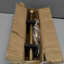 2 Pack Telescoping Curtain Rods, Side Curtain Rods 1Inch Diameter Drapery Rods 12-20Inch Length Adjustable Rod with Brackets Window Treatment-Warm Gold