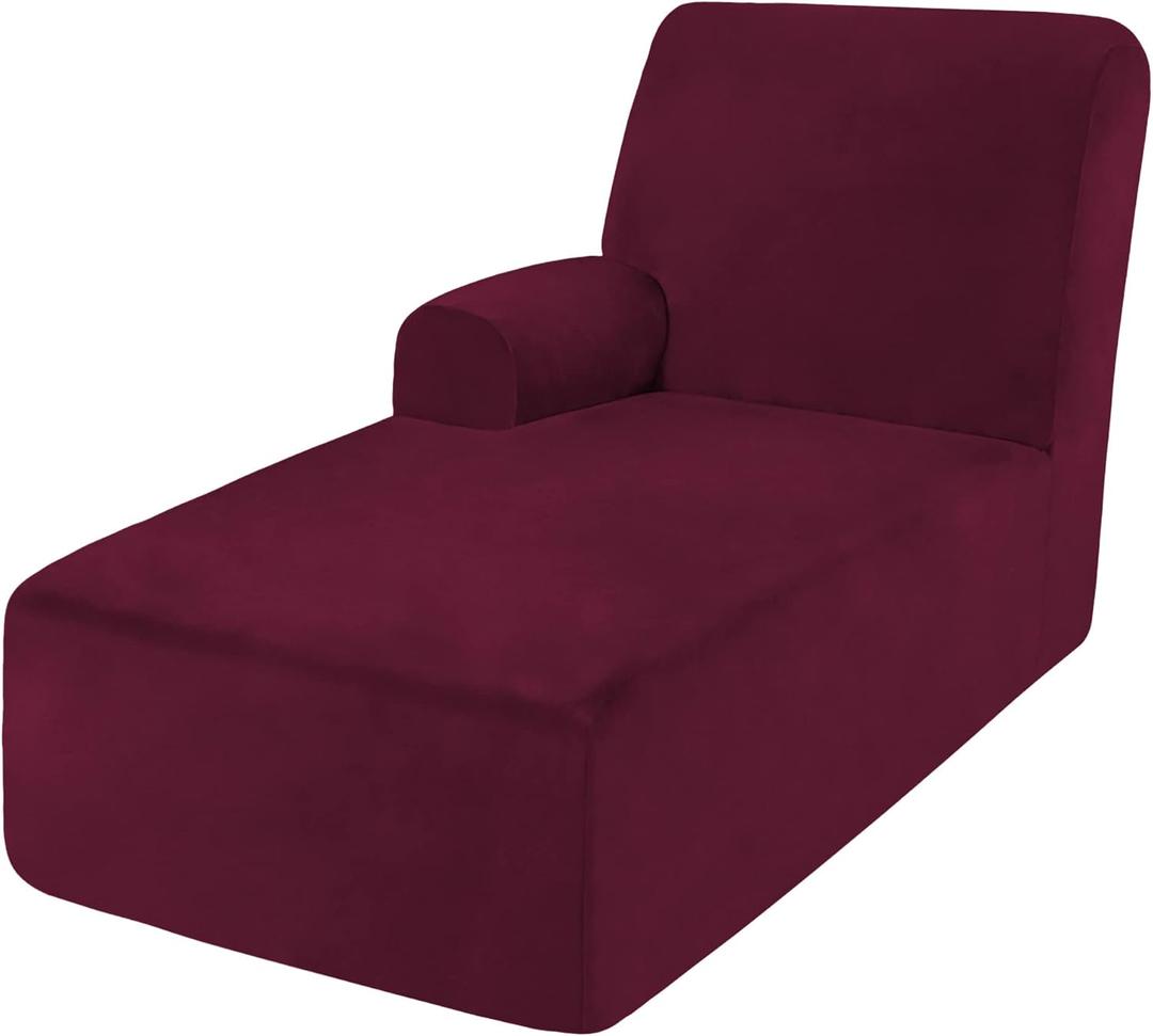 ULTICOR Additional Chaise Cover  Burgundy, Large - Left Chaise)