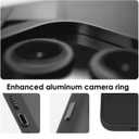 Aulumu A16 Vegan Leather Cooling iPhone 16 Pro Max Case | Updated Camera Control | with Cooling Fins | Luxury Comfort | Compatible with MagSafe | Complete Wrap-Around - Touch Black