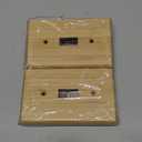 4PC Solid Wood Single Toggle Light Switch Plate 4.5" X 2.76" Bamboo Light Switch Cover Quality Raw Wooden Decorative Bedroom Kitchen Home Decor (Single Toggle) (Standard Size)