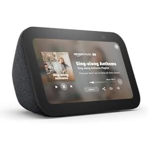 Amazon Echo Show 5 (newest model), Smart display, Designed for Alexa+, 2x the bass and clearer sound, Charcoal