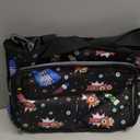 Bingo Bag with Pockets, Bingo Dauber Dabber Bag with Shoulder Strap for Bingo Game Accessories and Supplies, Black