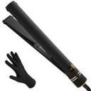 Hot Tools Pro Artist Black Gold Evolve Ionic Salon Hair Flat Iron | Long-Lasting Finish for Straightening Hair, (1-1/4 in), HT7123BG (1.25 Inch (Pack of 1))