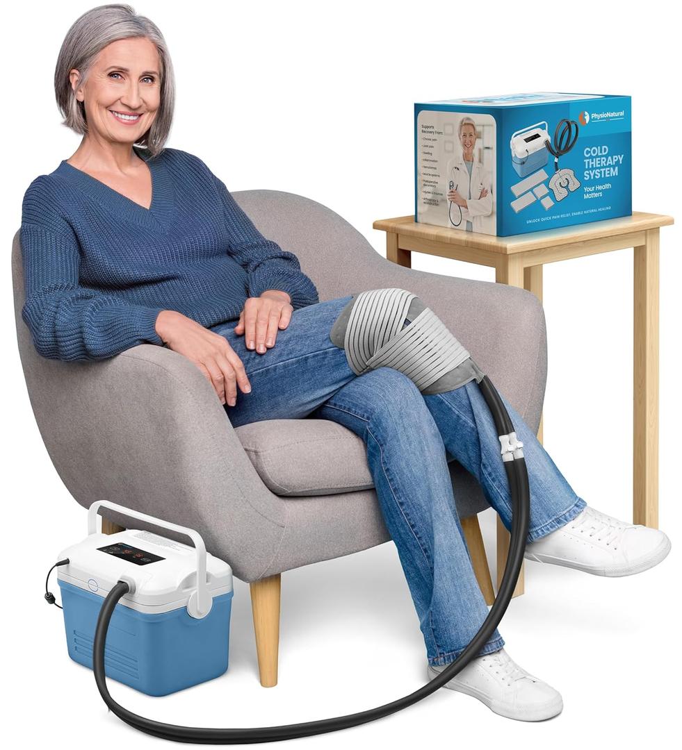 Cold Therapy Machine - Compact Edition: Compression & Cryotherapy for All Body Parts | Portable Ice Therapy System for Post-Surgery Knee Recovery | Up to 6 Hours of Continuous Cold Relief