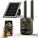 Trail Camera, 4G Cellular Trail Camera with Built-in SIM Card, 64MP Photo & 1296P HD Video, Mini Game Camera with Night Vision 0.1s Trigger Time, Motion Activated Waterproof IP66