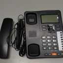 Ornin 2-Line Corded Telephone Systems for Small Business and House, Desk Phone Only (Black)
