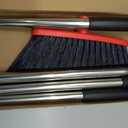 Heavy Duty Broom, 55 Inch Long Handle Outdoor Large Angle Brooms, Commercial Broom for Sweeping Indoor, for Home Garage Kitchen Office Courtyard Lobby Patio Lawn Concrete