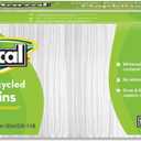 100% Recycled Lunch Napkins, 1-Ply, 11.4 X 12.5, White, 400/Pack, 12.5x11.4 inch