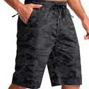 G Gradual Men's 11" 1 Swim Trunks with 3 Zipper Pockets Board Shorts | No Mesh Liner, Longer Length, Below the Knee, Lightweight, Quick Dry, for Swimming Beach Surfing Running Gym Workouts Casual