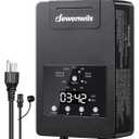 DEWENWILS 120W Low Voltage Transformer with Photocell Sensor & Timer, 120V AC to 12V DC, Weatherproof Landscape Lighting Transformer for Spotlights, Garden Lights, Steplight, Billboard