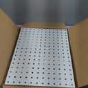 Peg Board, 4 Pack Metal PegBoard Organizer with Accessories, White Pegboard Panels with 50 Pcs Hooks and Baskets, Wall Organizer for Office, Craft Room Organization, Garage, Sewing Room