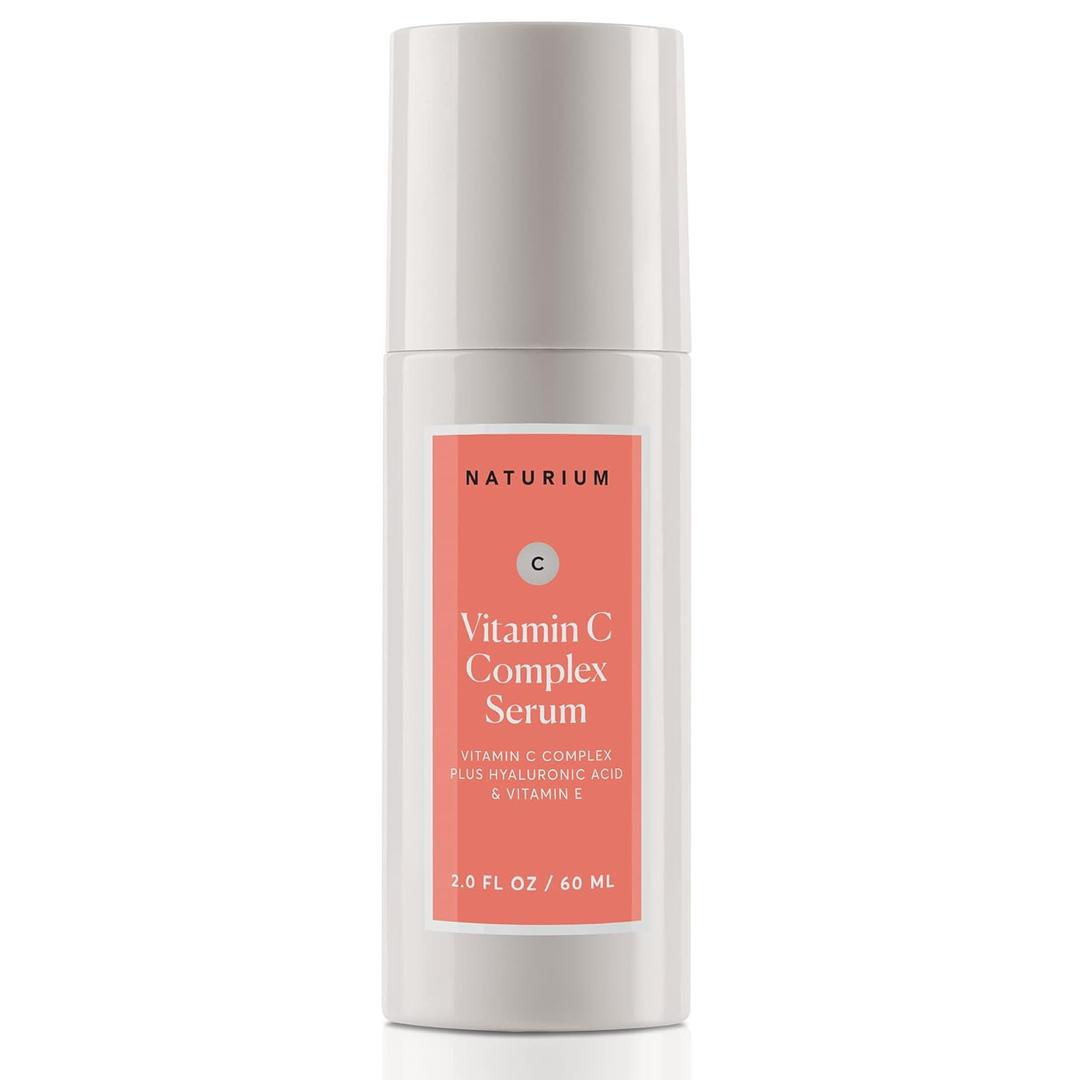 Naturium Vitamin C Complex Face Serum Jumbo, Anti-Aging Facial Treatment with Hyaluronic Acid & Vitamin E, 2 oz