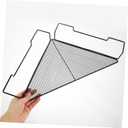 INOOMP Wire Corner Plant Pot Stand 18.7 Inch Triangular Storage Rack Organizer for Indoor Balcony Office Flowerpot Display and Small Plant Holder