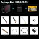 4 x VONADO Light Kit Compatible with Lego-Bouquet-of-Roses-10328 Flowers Icons (Lights Only, No Models) Creative LED Lighting Set Compatible with Lego 10328 Valentines Roses Bouquet Building Set
