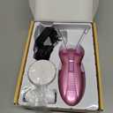 WAYCOM Ladies Facial Hair Remover Electric Women's Beauty Epilator Facial Threading Hair Removal Shaver Face Massager Pull Faces Delicate Device Depilation -Birthday Christmas Day Present(Purple)