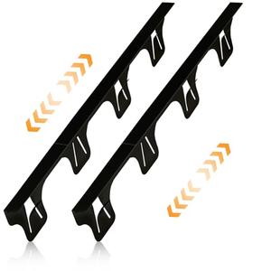 SZJHXIN Stove Gap Covers Stainless Steel, Adjustable 13.8-27.5 In(2 Pack), Heat Resistant, Gas Stove Side Gap Protector (Matte Black)