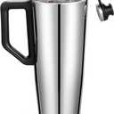 38 oz Tumbler with Handle, Insulated Cup with Patented Pop-Up Straw Lid | Patented pop-up straw, vacuum insulated stainless steel, cup holder friendly for commute, gym, travel, and daily hydration (EXP 12/27/36)