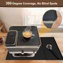 3-Piece Silicone Coffee Mat Set for Ninja ES601/ES701 - Compatible Non-Slip Waterproof Top/Bottom Mats & Drip Tray - Countertop Protector for Ninja Luxe Caf Espresso Accessories