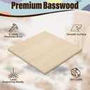 Basswood Sheets 12"x18"x1/8",12 Pack | 3mm Basswood for Laser Cutting and Engraving, Unfinished Wood for Crafts,Wood Burning, DIY Ornaments