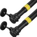 MUTUACTOR 2PCS Magnetic Curtains Rods,No Drilling Heavy-Duty Magnetic Door Curtain Rods for Metal Doors 13 to 26,Adjustable Window Curtain Rod Anti-Slip Y-Clamp Magnet Holders for Heavy Curtains