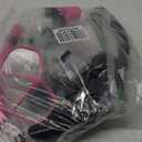 2 Pack Snorkeling Gear for Adults, Dry Snorkel, Mask Set Adult, Diving Scuba Mask, Scuba Gear, Swimming Goggles with Nose Cover, Swim Freediving Tempered Glass Panoramic View Travel Packages (Black+Pink)