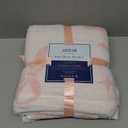 JOOJA Pink Bow Throw, Soft Coquette Aesthetic Blanket with Bows, Preppy Room Decor, 50" x 60"