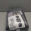 Loriano Patio Furniture Covers 4 Piece Set, Outdoor Waterproof, Heavy Duty 600D Lawn Patio Covers Grey-Black