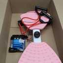 Waist Sculptor Machine Twister, Exercise Equipment For Home Use, Standing Waist Twisting Machine, Fitness Equipment with Foot Massage, Waist Twist Board Fitness Tool (53x33x11.5cm, Pink)