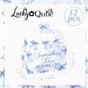 Something Blue Before I Do Bridal Shower Treat Boxes Something Blue Bridal Shower Decorations 12pcs Blues Bow Before I Do Gift Wrap Boxes for Bachelorette Engagement Wedding Party Favor Supplies