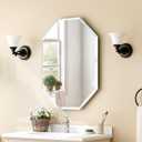 Frameless Mirror-20X28 Rectangle Beveled Edge Silver Wall Mirror for Bathroom, Vanity, Bedroom,Living Room and Enterway