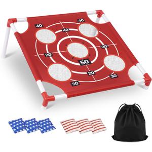 Outdoor Games Bean Bag Toss Games for Kids and Adults, Yard Lawn Games with Carry Bag, Great for Backyard, Camping, Beach