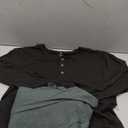 Real Essentials 3 Pack: Men's Cotton Short & Long Sleeve Henley T-Shirt Performance Activewear, Size 2L, 1XL