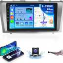 8 CORE 6G+128G Android 13 Car Stereo for Toyota Camry 2006 2007 2008 2009 2011 with Wireless Carplay Android Auto, 9 Inch Touch Screen Car Radio GPS/WiFi/Bluetooth/32-Band DSP/USB/SWC+HD Backup Camera