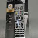 GE 4-Device Universal Remote Control, Designer Series, Brushed Nickel/Silver, 33709